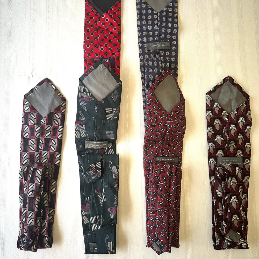 Robert Talbott Best Of Class 100% Silk Neck Ties Lot Of 6